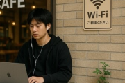 【お店のWiFi】閉店後のカフェWi-Fiを「タダ乗り」… 店の前で夜な夜な動画をDL「この行為は違法ですか？」