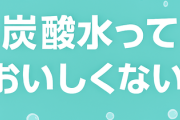 炭酸水っておいしくないよな