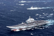 中国海軍の空母「山東」含む艦船3隻が台湾海峡通過し北上！