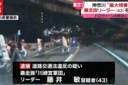 【上納金】逮捕された４３歳珍走団リーダー、中学生から４０代まで４００人のメンバーから毎月３０００円徴収していた模様