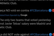 ◆悲報◆FCバルセロナさん、クラシコの際どいノーゴール問題自業自得だった？GLT導入阻止したリーガ会長の給料増額に賛成票！マドリーは反対🤨