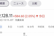 菅「辞めます」日経平均株価「えっ！？」
