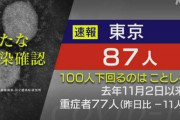 【新型コロナ】東京都、87人感染確認　100人を下回るのは、ことし初めてで、去年11月2日以来およそ11か月ぶり  10月4日