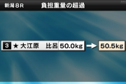 大江原比呂騎手50㎏→50.5㎏