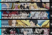 【数字で見る海外人気アニメ】最も期待されている2022年冬アニメランキング！「終末のハーレムが上位にいるぞ！」「10作品中7作品が続編なのか」