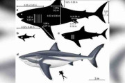 古代の巨大ザメ「メガロドン」、初めて体長判明か　背びれは成人の身長ほど