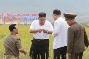 【北朝鮮】金正恩氏、水害復旧現場を視察　「軍部隊が奇跡」と評価
