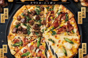 ドミノピザ、和風ピザ「クワトロ・ニッポン」発売、明太マヨモチ・北海道3チーズ・炭火焼チキテリ・炭火焼ビーフ