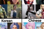 【画像】「これが日本・韓国・中国と西洋の女性ゲームキャラクターの違いです」