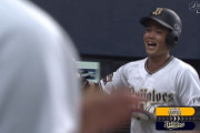 オリックス・太田椋、プロ初ヒットがホームラン！