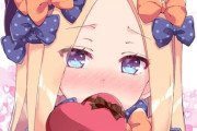 【FGO】チョコレートを持ったアビーちゃんイラスト！！　頬赤らめてるアビーちゃん最強かよ.....