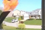 米ペンシルベニア州の住宅街でとつぜん家が大爆発