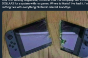 【ゲーム】海外の任天堂信者さん、やるゲームがなさすぎてSwitchを真っ二つにしてしまうw