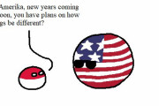 【アメリカ】新年の抱負【ポーランドボール】