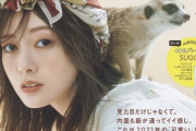 【元乃木坂46】白石麻衣 表紙公開『with 8月号』ミーアキャットと初共演！
