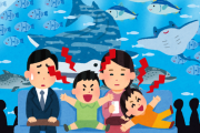ワイ「水族館で癒されに行くンゴねぇ…w」クソガキ「！！！！」