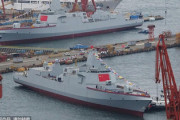 【画像】台湾・米国が公式に世界最強と認める中国海軍の055型駆逐艦3隻目が就役！さらに23年までに5隻追加予定