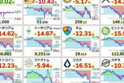 【悲報】仮想通貨さん､価格の下落がもう止まらない