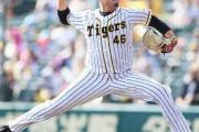 阪神秋山８勝目の権利手にして降板　ピンチも耐えた