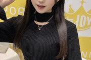 【≒JOY #市原愛弓】あゆみん、大人な黒のミニワンピース