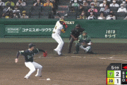 阪神２ー２ヤクルト　５回裏　メル・ロハス・ジュニア　満塁押し出し四球で同点