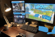 (´･ω･`)モニタ立て置きにしたらPC周りが出来る男の雰囲気になった