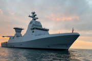 ドイツで建造のイスラエル海軍向けサール6型コルベットが公試を完了…国旗をドイツからイスラエルに！