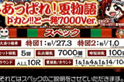 【新台】高尾「Pあっぱれ！夏物語ドカン!!と一発7000Ver.」のスペック情報！台数200台！？