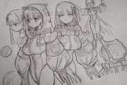 【FGO】BBちゃん達イラスト！！　アナログイラストもいいですね！！