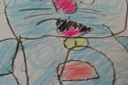 甥っ子、ドラえもんを描く