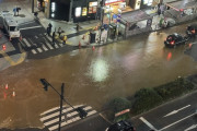 【悲報】新宿歌舞伎町、一時茶色い激臭汚水で水浸しになる