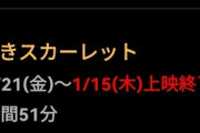 全国388館447スクリーンで大ヒット上映中「果てしなきスカーレット」公開7週目で終映開始