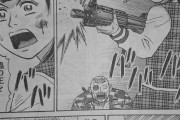 【画像】この漫画の女さん、銃の持ち方がおかしい