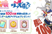 【速報】「ウマ娘 シンデレラグレイ」100万部突破プレゼント！