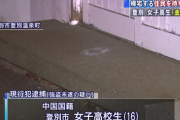 【在日中国人犯罪】 住民を待ち伏せか　中国人女子高生が強盗未遂　北海道