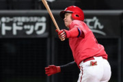 カープ堂林、日ハム根本からOP戦1号ホームラン！エスコンFで完璧弾！！