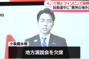 誹謗中傷で他陣営を攻撃していた小泉進次郎「日本にいない方が攻撃を受けづらい」