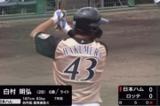 日ハム白村（28）　2軍打率.158