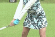 【gif】稲村亜美ちゃんのゴルフレッスン、最高すぎる・・・w