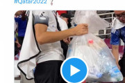 【画像】日本人サポーターのゴミ拾い、FIFAワールドカップ公式ツイッターにバレる　　　　　　