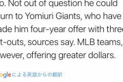 読売巨人軍、菅野にオプトアウト付きの４年契約をオファー