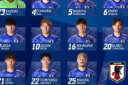 【速報】サッカー日本代表vsイラン戦のスタメン発表キターー！！ｗｗｗｗｗｗｗｗ