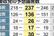 わりかしリアルな議席予想が出る…自民237、立憲136、N党にも1議席の可能性？