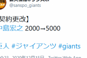 【速報】中島裕之さん2000万→5000万の爆上がり