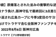 【炎上】阪神ファンYouTuber、ちょっとふざけただけで広島ファンに叩かれてしまう
