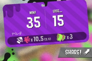 【スプラトゥーン2】小気味よく勝ちを重ねたA帯プレイヤーさん、急な連敗にブチギレデータ削除してしまう
