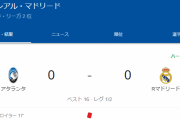 【速報】レアルマドリードさん、10人相手にゴール決めれず後半へｗｗｗｗｗ