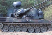 撃墜マークがついているウクライナ軍運用のゲパルト対空戦車！