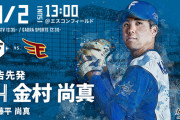 本日、日ハム金村尚真と楽天藤平尚真の尚真対決へ