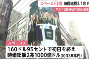 スペースXのIPO、初日は19%の上昇。SBI証券勢は当選者極小ながら楽天証券は少数株を多くの人に割り当てた模様